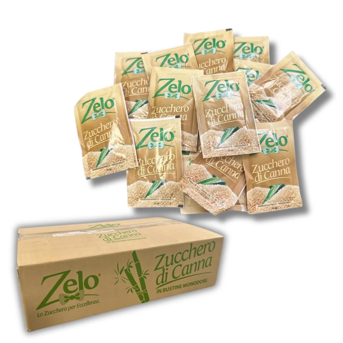 5 KG Zucchero di Canna - Kit 1000 Bustine di Zucchero di Canna - Set Accessori Caffè (Zucchero di Canna, 1000) Casa,Bar, Ristoranti, Alberghi